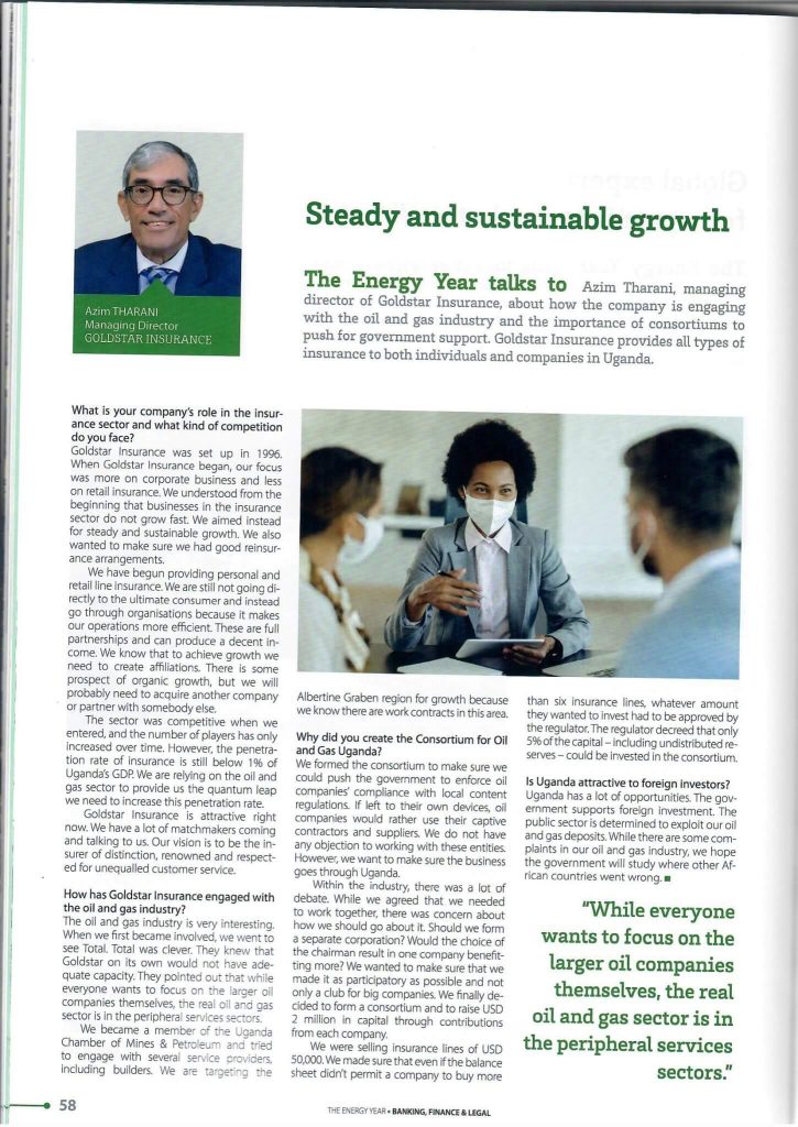 Mr. Azim Rharani - Steady & Sustainable Growth